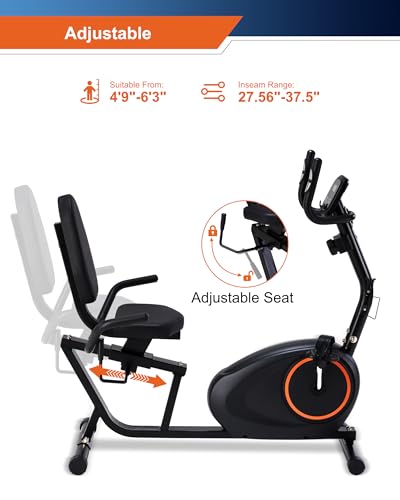Recumbent Exercise Bike for Seniors with 400LB Capacity M8602