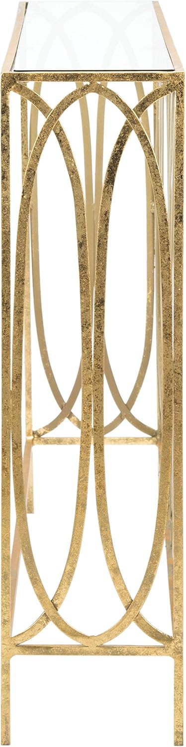 Safavieh Home Carina Gold Foil Glass Console Table S95666