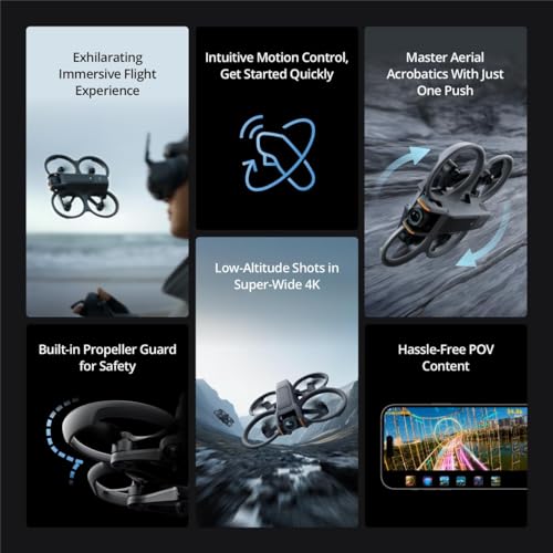DJI Avata 2 Fly More Combo FPV Drone with Camera 4K, Goggles 3 and RC Motion 3 Included D601494