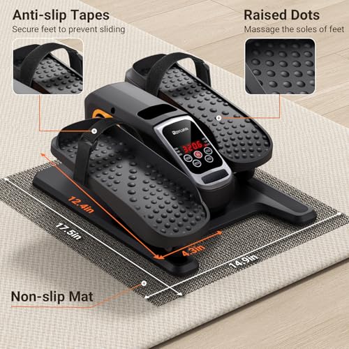 Under Desk Elliptical Machine for Home Office, Quiet Electric Seated Pedal Exerciser V66123