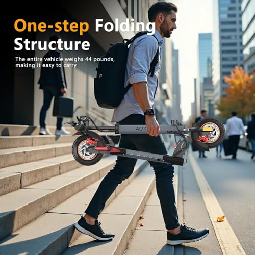 Electric Scooter for Adults, 800W Motor, 28 MPH, 22 Mile Range, 10" Tires N37341