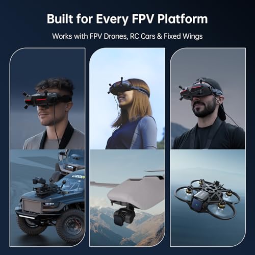 CADDXFPV Walksnail Avatar HD FPV Goggles X – 1080p Ultra-Wide Screen, 50° FOV, Head Tracking F94522