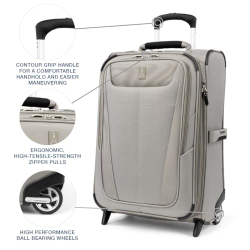 Travelpro Maxlite 5 Softside Expandable 2 Wheel Carry-On Luggage, Burgundy, 22-Inch Q6258