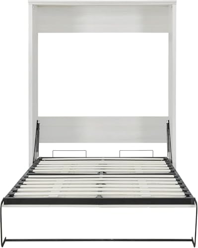MERITLINE Queen Murphy Bed with Storage Bookcase and Charging Station E996