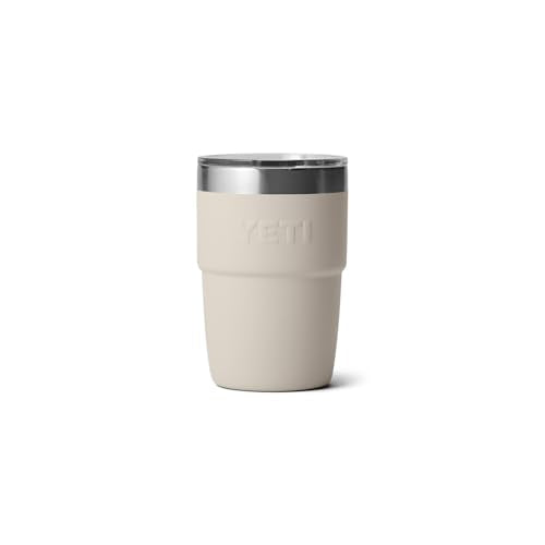 YETI Rambler 8 oz Stackable Cup, Stainless Steel, Vacuum Insulated with MagSlider Lid S120489