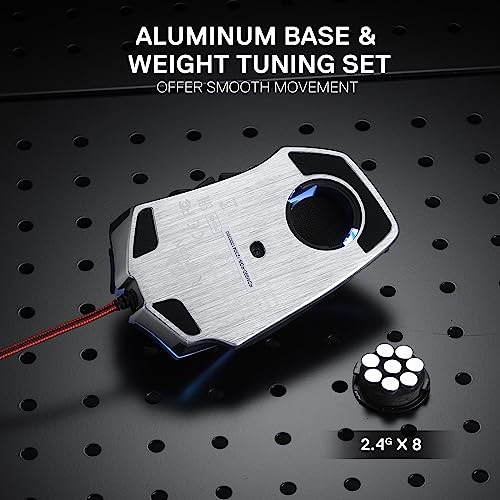 Redragon M908 Impact RGB MMO Gaming Mouse with 12 Side Buttons, 12400 DPI U713989