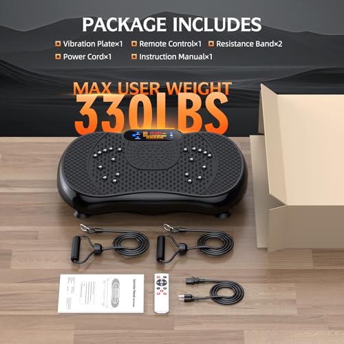 Vibration Plate Exercise Machine for Full Body Workout at Home Q99449