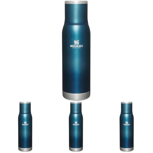 Stanley Adventure-To-Go Vacuum Bottle 25 oz Wide Mouth Insulated Stainless Steel Thermos, Blue Glow D5617