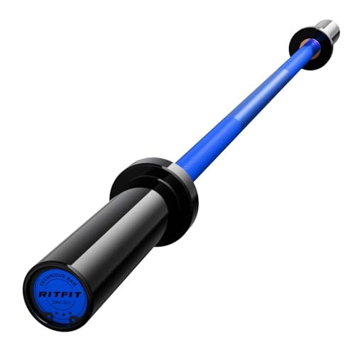 RITFIT Olympic Barbell 4ft/6ft 2 Inch Weight Bar for Strength Training, 500lbs Capacity F369