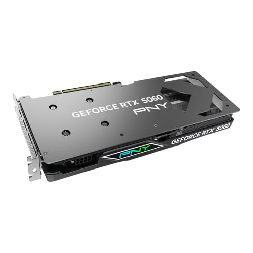 PNY NVIDIA GeForce RTX 5060 8GB ARGB Overclocked Triple Fan Graphics Card V241023