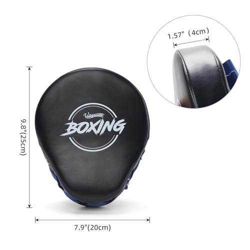 Valleycomfy Boxing Curved Focus Punching Mitts Leatherette Training Pads D262
