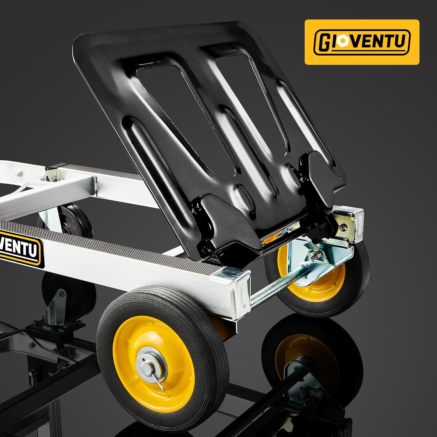 Upgraded 3 in 1 Convertible Hand Truck Dolly, 440 lb Capacity Folding Aluminum Cart M8560