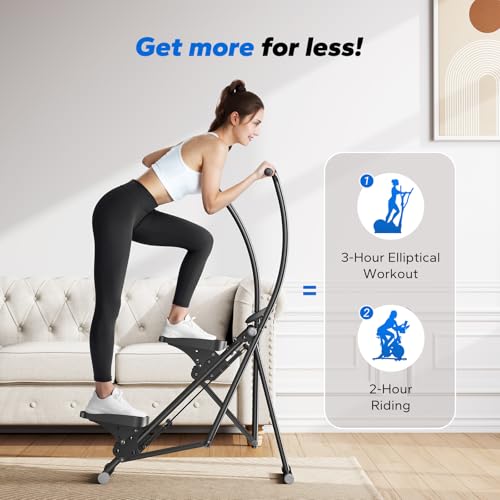 MERACH Stair Stepper for Home Gym, Vertical Climber Machine with Adjustable Handlebar P988