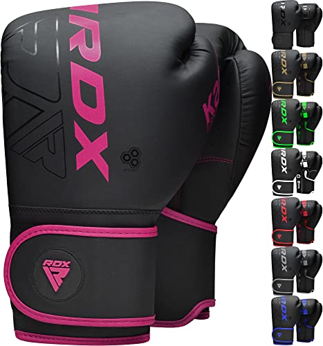 RDX Boxing Gloves Pro Training Sparring Maya Hide Leather Muay Thai MMA Kickboxing Adult Ventilated Palm R71478