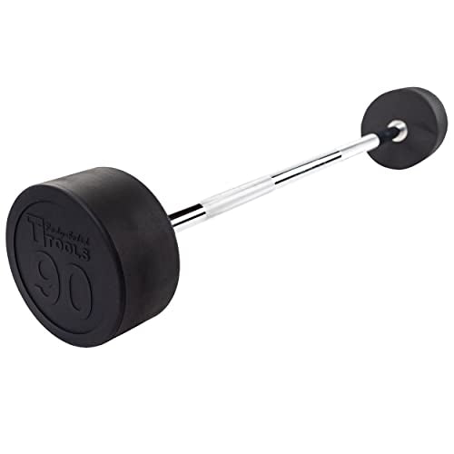 Body-Solid Rubber Coated Fixed Weight Straight Barbell L970198