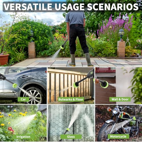 Cordless Portable Pressure Washer 3.0Ah Battery Handheld Car Cleaner O563
