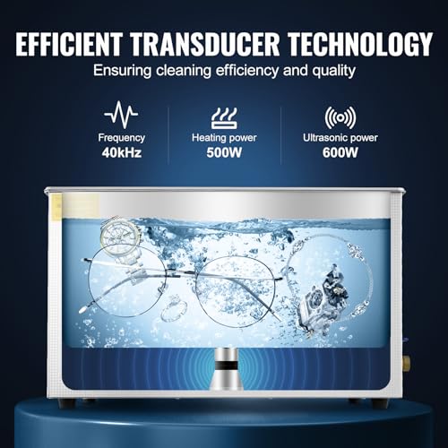 VEVOR Professional Ultrasonic Cleaner with Digital Timer & Heater, 3L W817988
