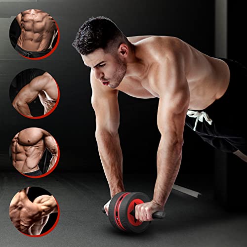 Ab Roller Wheel Kit with Push Up Bars, Resistance Bands, Knee Mat N9904