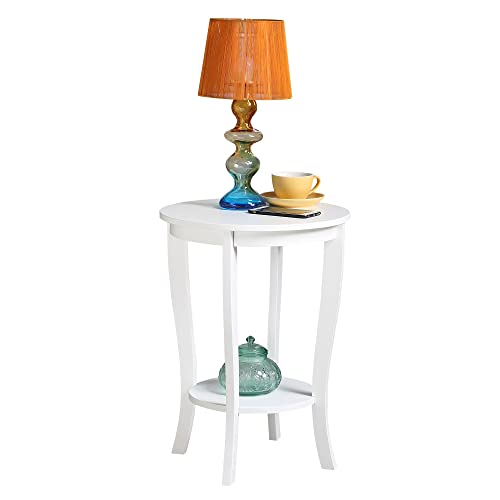 American Heritage Round End Table, Black U219