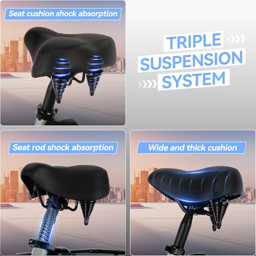 Vivi T01 20" x2.6 Fat Tire Electric Tricycle for Adults, 750W Peak, Folding 3-Wheel Bike D7496