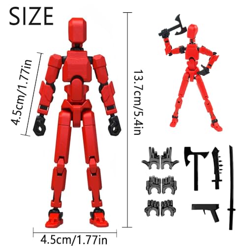 Titan 13 Action Figure, 3D Printed Robot, Desktop Decorations Game Gifts (9 pcs) Z24151