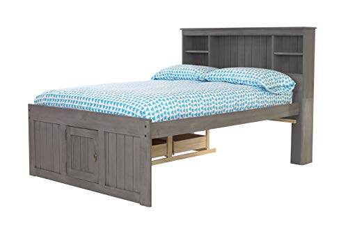 Discovery World Furniture White Full Bookcase Bed with 6 Drawers Z895159