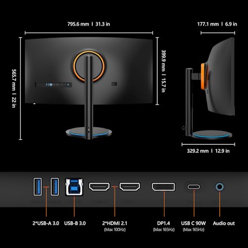 INNOCN 45C1R 45 Inch Ultrawide Curved Gaming Monitor, HDR400, USB-C 90W O61407