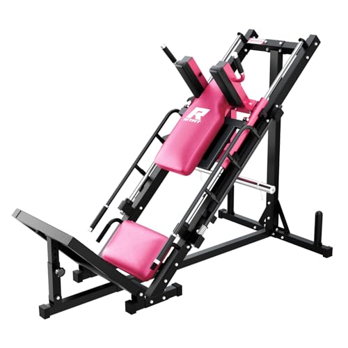 RitFit Leg Press Hack Squat Machine, Adjustable for Home Gym E5729