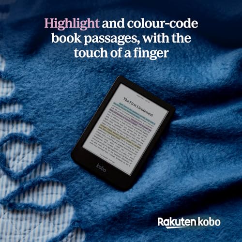 Kobo Clara Colour 6” Glare-Free Colour E Ink eReader, 16GB, Black S768