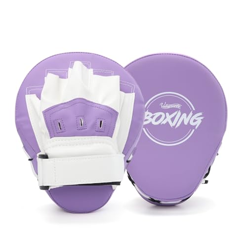 Valleycomfy Boxing Curved Focus Punching Mitts Leatherette Training Pads D262