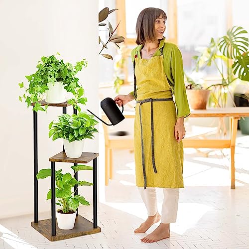 6 Tier Metal Wood Corner Plant Stand Indoor Outdoor H78199