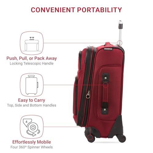 SwissGear Sion Softside Expandable Luggage, Black, 29-Inch C81483