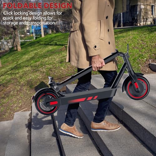 Electric Scooter for Adults, 500W Motor, 10" Vacuum Tires, Foldable E91738