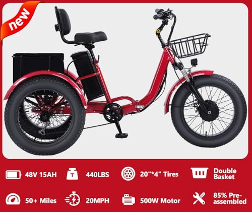 Adult Electric Tricycle 3 Wheel Bike for Adults A10327