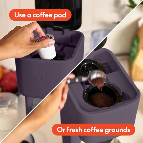 BELLA Single Serve Coffee Maker, K Cup & Ground Compatible, Auto Shutoff X237