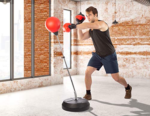 Adjustable Punching Bag with Stand for Teens & Adults Boxing Training X88412