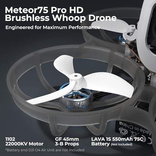 BETAFPV Meteor75 Pro Brushless Whoop Quadcopter PNP for O4 Air Unit X364107