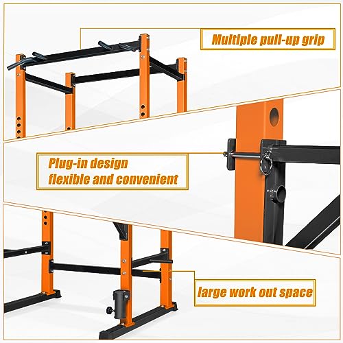 Bongkim Power Rack, Adjustable Squat Stand for Home Gym, 660lb Capacity L49550