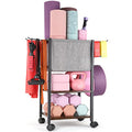 Yoga Mat Storage Rack for Dumbbells and Kettlebells, Home Gym Organizer N713