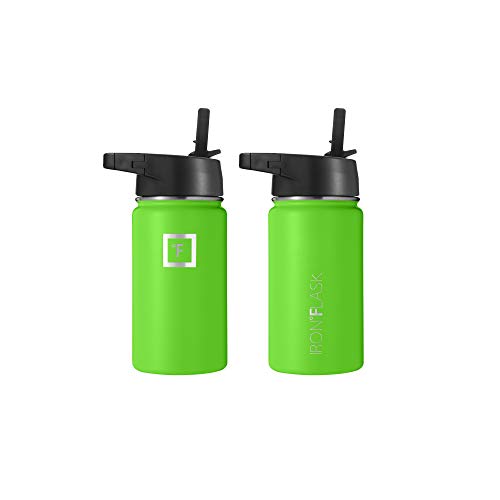 IRON °FLASK Stainless Steel Insulated Water Bottle with 3 Lids, 40 oz U19688