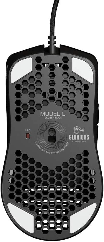 Glorious Model D Wired Gaming Mouse - 68g Honeycomb RGB Ergonomic, Matte White M160012