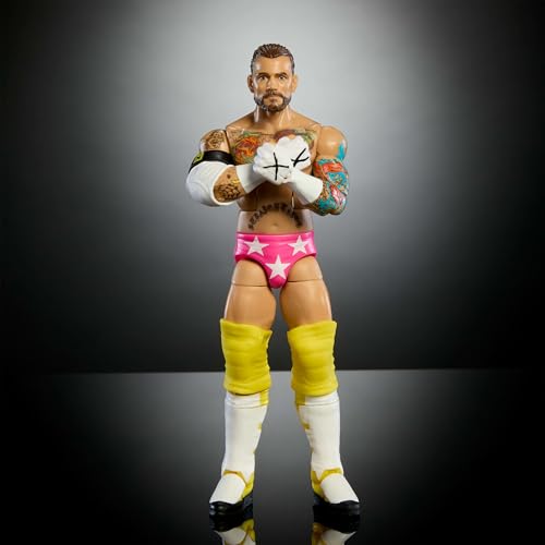 Mattel WWE Elite Action Figure CM Punk 6-Inch Collectible with Accessories N544