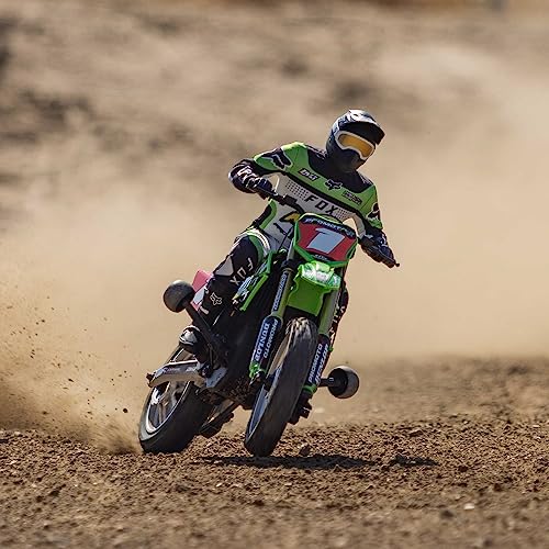 Losi Promoto-MX 1/4 RC Motorcycle Ready-to-Run Combo with Battery and Charger, Green R74162