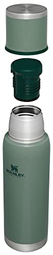 Stanley Adventure-To-Go Vacuum Bottle 25 oz Wide Mouth Insulated Stainless Steel Thermos, Blue Glow D5617