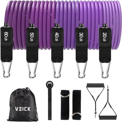 VEICK Resistance Bands with Handles for Home Workout O75059