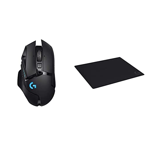 Logitech G502 Lightspeed Wireless Gaming Mouse with Hero 25K Sensor, Black B3236