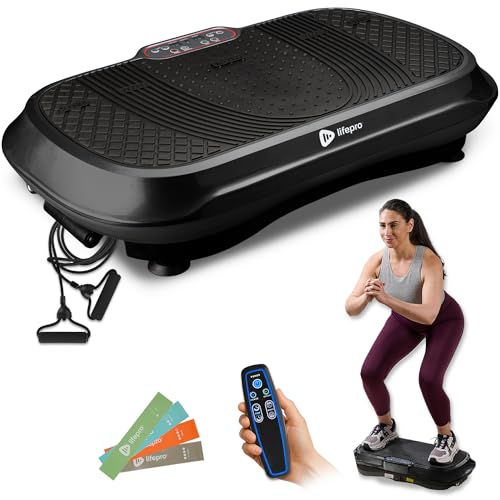 Lifepro Waver Vibration Plate Exercise Machine with Loop Bands V797593