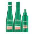 Nexxus Unbreakable Care Shampoo, Conditioner, and Leave-In Spray 3 Pack For Fine and Thin Hair with Keratin, Collagen, Biotin