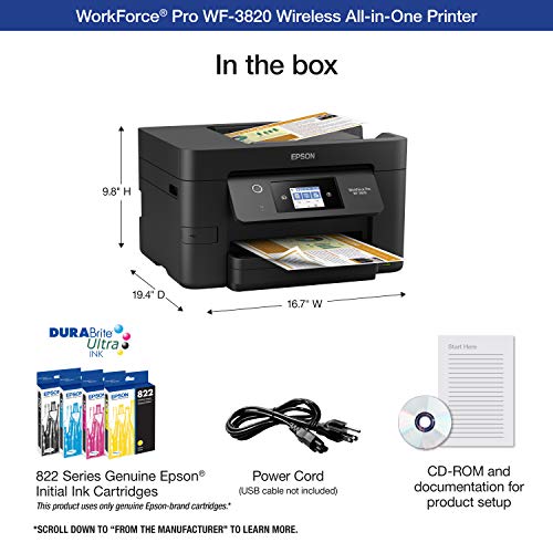 Epson EcoTank ET-2850 Wireless All-in-One Supertank Printer (Renewed) N67134