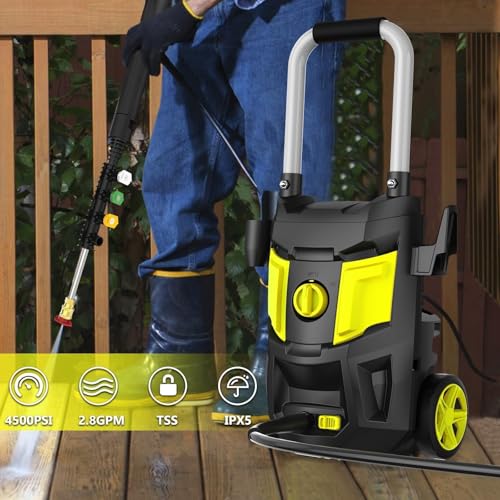 Electric Pressure Washer 4500 PSI 2.8 GPM with 35FT Cord and 4 Nozzles M92603